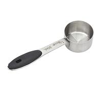 TOPINCN Cuillère Doseuse à café en Acier Inoxydable 30 Ml avec Poignée Confortable en Gel de Silice pour Cuisine et Bar, Idéale pour le thé et le café