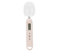 TOPINCN Cuillère Doseuse Numérique 500 G, Précision 0,1 G, avec écran LCD, Idéale pour la Cuisine, la Pâtisserie et les Aliments pour animaux. (Beige)