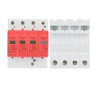 TOPINCN Dispositif de Protection Contre Les Surtensions Domestique avec Assemblage Amovible pour la sécurité électrique 4P Basse Tension 80KA