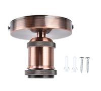 TOPINCN Douille de Lampe, Douille de Lampe Vintage E26 E27, Support de Lampe de Plafond, Plafonnier, Applique Murale, Support D'ampoule avec Accessoires pour Cuisine, Chambre à Coucher,