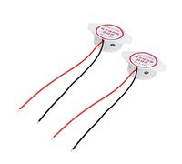 TOPINCN Ensemble D'alarme Sonore électrique, Bip Actif pour Projets de Bricolage, 5 Pièces, Matériau ABS Premium 80dB (White)