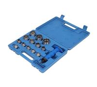 TOPINCN Ensemble de 13 Perforateurs pour le Cuir, Outils de Poinçonnage Creux Durables pour une Fabrication Précise de Trous dans le Cuir et le Tissu