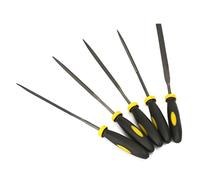 TOPINCN Ensemble de Mini Limes Plates Pratiques, Poignée Souple pour Façonner Finement les Projets en Bois et en Métal (3 * 140mm)