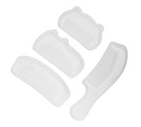 TOPINCN Ensemble de Moules en Silicone Peigne, 4 Pièces Styles Uniques pour la Fabrication de Bijoux et la Décoration de Gâteaux, Matériau en Silicone, 18x5 Cm/12,8x5 Cm/9,8x6 Cm/10,8x5,8 Cm