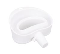TOPINCN Entonnoir en Silicone Pliable pour Farine, Verseur Anti-colmatage Facile pour Sucre œufs Cuisson Sécurisée, Grand Diamètre Accessoire de Mixeur (WHITE)