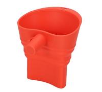 TOPINCN Entonnoir en Silicone Pliable pour Farine, Verseur Anti-colmatage Facile pour Sucre œufs Cuisson Sécurisée, Grand Diamètre Accessoire de Mixeur (rouge)