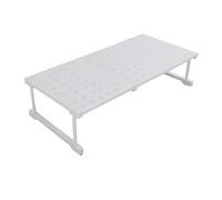 TOPINCN Étagère de Rangement Extensible pour Placard, avec Forte capacité de Charge, pour L'organisation de la Cuisine et de la Salle de Bain (Longueur 67-88 cm / 26,4-34,6 Pouces)