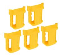 TOPINCN Étui de Support de Batterie Durable 5 Pièces pour 18 V, Conception à Clip Sécurisée, Installation Facile pour Atelier et Chantiers, Matériau ABS + PC (Yellow)