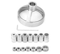 TOPINCN Guide de Perçage 16 Pièces, Perforateur de Trous pour le Travail du Bois pour un Perçage Vertical Précis, Localisation dans les Projets de Meubles, Construction en Acier (16PCS)
