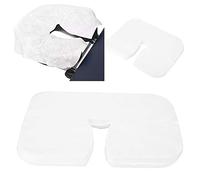 TOPINCN Housse D'oreiller Jetable, 100 Pièces, pour Salon de beauté, SPA, Appui-tête, Coussin de Massage en Coton Doux désinfecté, 35x28cm