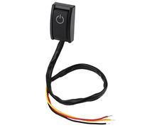 TOPINCN Interrupteur à Bouton Collant Compact 12 V DC 200 MA Marche/arrêt pour Modification de Voiture Haute fiabilité, pour RV Van ABS Noir 1 Pièce