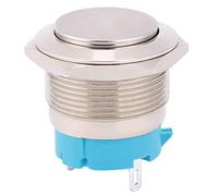 TOPINCN Interrupteur à Bouton-poussoir Robuste de 22 Mm pour les Projets électriques, Fiable et étanche, 2 Pièces