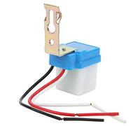 TOPINCN Interrupteur Automatique pour Lampadaire, 2 Pièces, Capteur de Lumière de Haute qualité, Conçu pour les économies D'énergie dans les Usines et les Jardins