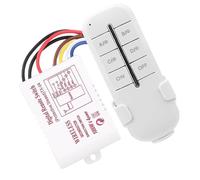 TOPINCN Interrupteur de Lampe sans Fil à économie D'énergie, Marche/arrêt, 1000W, avec Télécommande, Plusieurs Ensembles pour un Contrôle Flexible à la Maison (MR704 Charge à quatre voies 4 * 1000W)