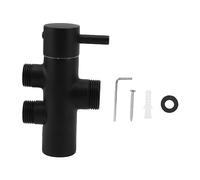 TOPINCN Inverseur de Douche en Métal, Inverseur de Bras de Pomme de Douche, Contrôle de L'eau Chaude et Froide avec Conception Montable au Mur, Pièce de Rechange pour Système de