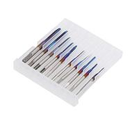 TOPINCN Jeu de Tarauds Machine 10 Pièces Tarauds à Cannelure Droite en Acier au Tungstène de qualité pour la Création de Nouveaux Filetages sur Divers Matériaux M1 M1.2 .4 .6 .7 .8 M2 M2.5 M3 M3.5