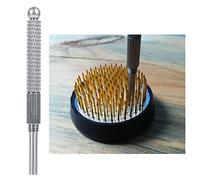 TOPINCN Kenzan Outil de Lissage D'aiguilles, Nettoyant 2 en 1 pour Compositions Florales, Cuivre et Acier Inoxydable de Haute qualité, Indispensable pour les Fleuristes