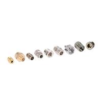 TOPINCN Kit de Connecteur de Raccord D'adaptateur D'aérographe Universel 9 Pièces pour Outils Professionnels de Tuyau D'aérographe, Matériau en Cuivre et en Fer Durable, Parfait pour les Artistes et