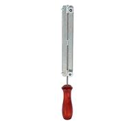 TOPINCN Kit de Limes pour Tronçonneuse, Support en Bois Durable, Ensemble D'outils pour Un Affûtage Rapide, Disponible en Tailles 4mm, 4.8mm, 5.5mm (Manche en Bois+Support+Lime/4.0mm)