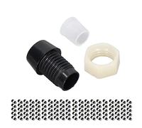 TOPINCN Kit de Support de Montage LED en Plastique pour une Utilisation Rapide et Fiable du Panneau, Matériau de Haute qualité - 100 Unités (BLACK)