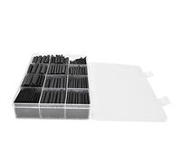TOPINCN Kit de Tubes Thermorétractables Ignifuges Isolés, 650 Pièces, pour Faisceau de Câbles, Joints de Soudure, Inducteurs 1mm-10mm