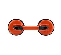 TOPINCN Lève-vitre à Ventouse en Alliage D'aluminium, Robuste pour Carreaux de Verre et Miroirs, 3 Ventouses Mobiles Orange (2 griffes)