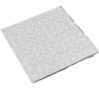 TOPINCN Lot De 100 Patins De Pare-Chocs En Caoutchouc Transparents Autocollants Pour Porte De Placard De Tiroirs Et Tiroirs 8 x 2,5 mm