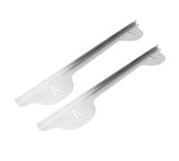 TOPINCN Lot de 2 Couvercles de Joints de Cuisinière en Acier Inoxydable Résistant à la Chaleur, Finition Argentée, Facile à Nettoyer, pour une Cuisine Moderne et élégante.