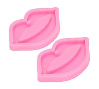 TOPINCN Lot de 2 Moules en Silicone en Forme de Lèvre, Moules de Cuisson, de Décoration de Gâteaux, de Fondant, Flexibles en Silicone de qualité Alimentaire pour Bricolage, Gâteaux,