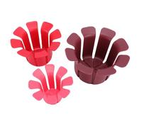 TOPINCN Lot de 3 -coins Multifonctions pour Pommes, Pommes de Terre, Tomates avec 3 Tailles, Trancheuse Effort pour des Coupes Uniformes, Gadget de Cuisine Robuste en PP TPE