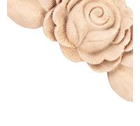 TOPINCN Lot de 4 Appliques Sculptées élégantes en Bois pour Décoration de Porte D'armoire 9 X 3,5 Cm et 12 X 5 Cm (D)