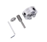 TOPINCN Mandrin de Tour Mini, 4 Mors, Auto-centrant, avec Tiges de Connexion, Alliage de Zinc, pour Tour à Bois, Perceuse électrique
