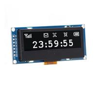 TOPINCN Module D'affichage OLED 2,23 Pouces, écran Auto-éclairant Haute luminosité pour la et L'équipement Pédagogique 128x32 (Écran Blanc MRC162A)