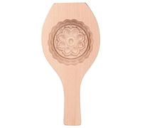 TOPINCN Moule à gâteau de lune en bois motif floral DIY pour muffins, biscuits, chocolats, petites pâtisseries, outil de cuisson #06