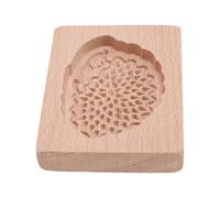 TOPINCN Moule à Pain D'épices en Bois sculpté, Tampon à Chocolat pour Biscuits, Presse Hérisson 3D en Hêtre pour Pâte à Cookies et Bonbons