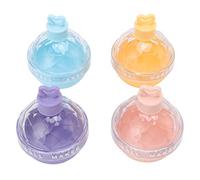 TOPINCN Moule de Hockey sur Glace de 6cm, Grand Plateau Sphérique de Boules de Glace avec Couvercle et Dessus Transparent pour le Whisky à Lente, le café et le Jus D'orange