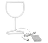 TOPINCN Néons LED au Design élégant, Batterie ou Panneau alimenté par USB pour la Décoration de la Maison (lumière rose)