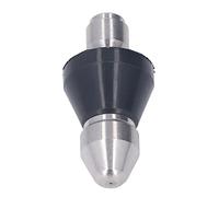 TOPINCN Nettoyeur Haute Pression Buse Compacte en Acier Inoxydable Nettoyage à Jet Haute efficacité pour une Utilisation Intérieure et Extérieure (Tête centrale arrière 6 trous 3/8 po NPT)