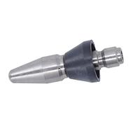 TOPINCN Nettoyeur Haute Pression Buse Compacte en Acier Inoxydable Nettoyage à Jet Haute efficacité pour une Utilisation Intérieure et Extérieure (Grande tête arrière 3 trous 3/8 po NPT)