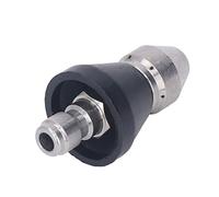TOPINCN Nettoyeur Haute Pression Buse Compacte en Acier Inoxydable Nettoyage à Jet Haute efficacité pour une Utilisation Intérieure et Extérieure (Tête centrale arrière 6 trous 1/4" NPT)