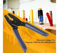 TOPINCN Outil de Sertissage de Terminaison de Câble, Pince à Sertir Durable à Prise Confortable pour L'industrie de L'énergie électrique, Bleu foncé 21.5cm 1 X