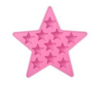 TOPINCN Outils Frais Fabricant Moule Plateau glaçon Silicone Forme Cinq étoiles Partie Barre Club(Rose)