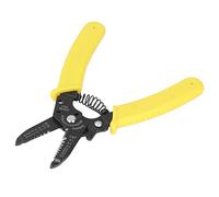 TOPINCN Pince à Dénuder Professionnelle, Outil de Sertissage Ergonomique à Poignée Confortable pour Usage Domestique Jaune 1 unité