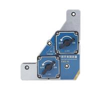 TOPINCN Pince de Soudage à Double Interrupteur, Support Magnétique Puissant de 50KG pour Plaque de Fer en Acier, 2 Pièces, Fixation de Soudage Magnétique Réglable