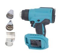TOPINCN Pistolet Thermique sans Fil, Pistolet à Air Chaud Réglable Portatif pour Usage Automobile et Domestique avec 3 Buses