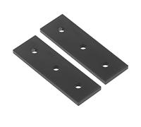 TOPINCN Plaque de Jonction en Alliage D'aluminium, Plaques de Réparation de Support Plat pour L'assemblage de Meubles, Composants de Connexion Fiables 2 Pièces (3030)