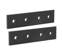 TOPINCN Plaques de Connexion à 4 Trous en Alliage D'aluminium, Attaches Métalliques Durables pour L'assemblage de Meubles, Lot de 2, Adaptées aux Projets Domestiques et Mécaniques (2020)