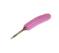 TOPINCN Plume Calligraphique avec Plume de Rechange pour écriture (PINK) | Acier inoxydable durable, Design élégant, Facile à entretenir, Adapté à la calligraphie gothique