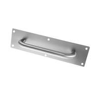TOPINCN Poignée de Porte en Acier Inoxydable brossé, Design Moderne et élégant pour Hôtels et Lieux Publics, Poignée de Porte D'accès Durable 12" (carrée grande (280 * 65mm))