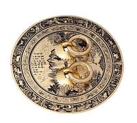 TOPINCN Poignée de Tiroir Antique, Design Chinois Exquis, Poignées de Traction en Laiton Durable pour Armoires et Meubles, Taille 11x11cm, Lot de 2